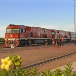 The Ghan Train at the station