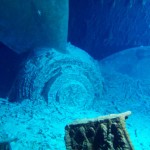 Titanic under water - The propeller
