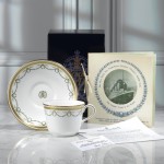 Commemorative teacup and saucer